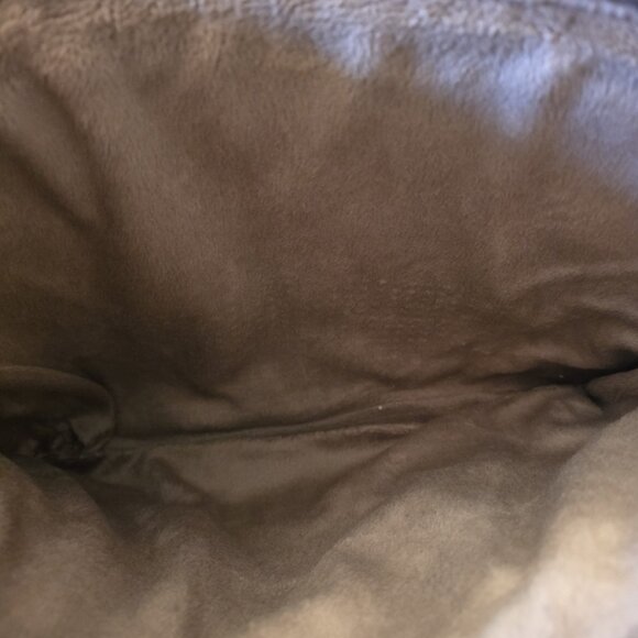 Marc by Marc Jacobs Quilted Nylon Laptop Bag Taupe Gray Gold Hardware Crossbody - Picture 4 of 16